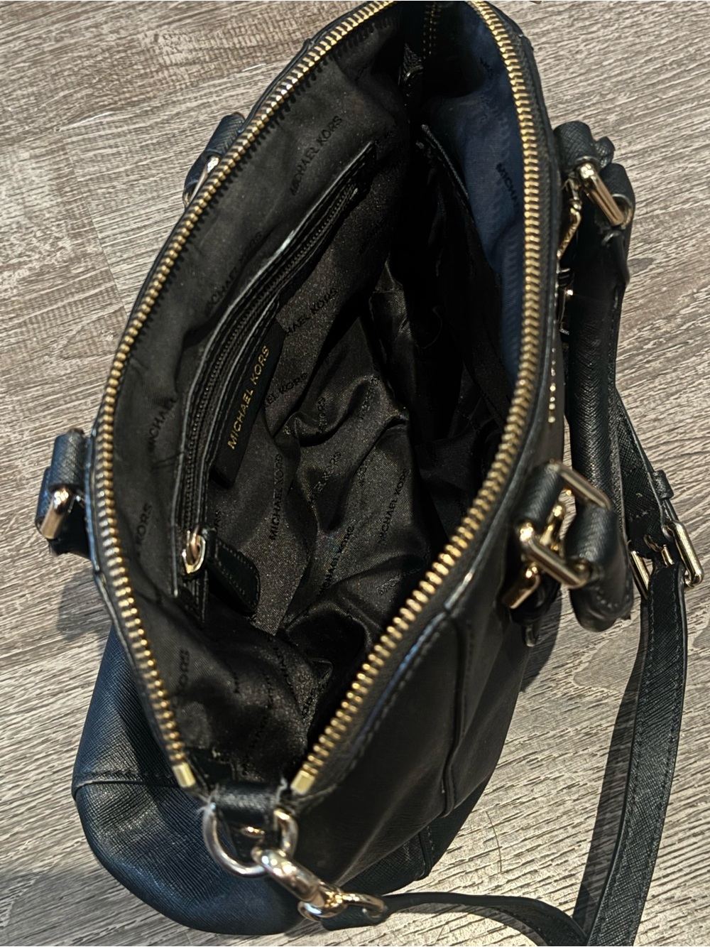 Michael Kors Black Saffiano Leather Purse - Picture 8 of 8